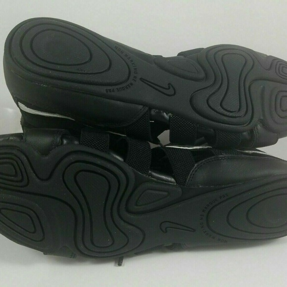 NIKE WOMEN'S GLADIATEUR II SANDALS BLACK SILVER - Picture 7 of 8